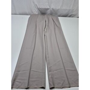 Zanieri Dress Pants Mens 42x37 Beige Wool Pleated Super 100s Made In Italy NWT